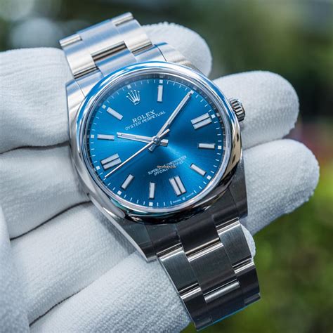 rolex ouster blue|rolex oyster perpetual blue price.